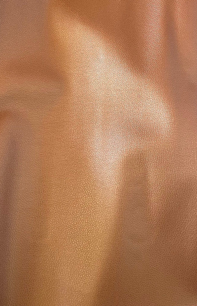 Tissu simili-cuir Orangé Cuivré